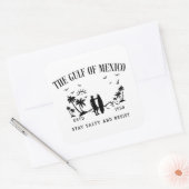 Golf van Mexico blijft zout en verzet zich Vierkante Sticker (Envelop)