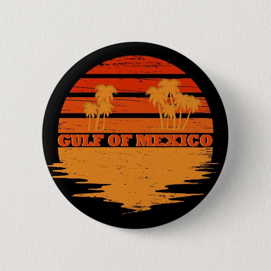 Golf van Mexico blijft zout  Ronde Button 5,7 Cm (Voorkant)