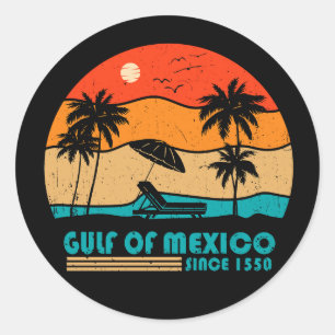 Golf van Mexico blijft zout  Ronde Sticker