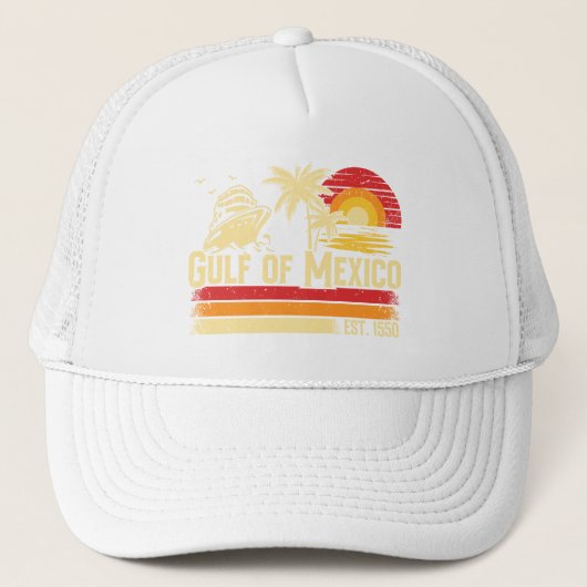 Golf van Mexico blijft zout  Trucker Pet (Voorkant)