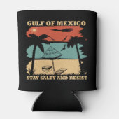 Golf van Mexico blijft zoute weerstand bieden Blikjeskoeler (Achterkant)