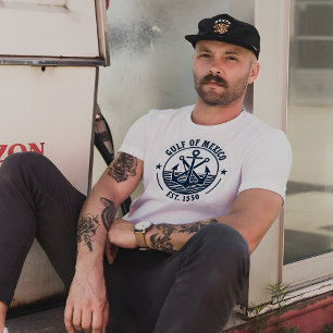 Golf van Mexico Classic Nautical Badge Est. 1550 T-shirt