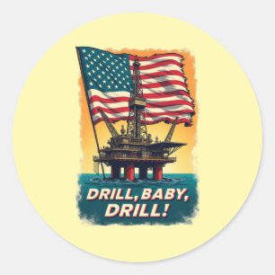 Golf van Mexico - Drill Baby Drill Politiek Ronde Sticker