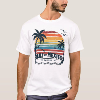 Golf van Mexico Est 1550 Retro  Beach Golf T-shirt