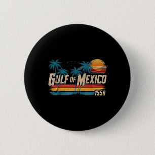 Golf van Mexico EST 1550 Retro strand Golf O Ronde Button 5,7 Cm