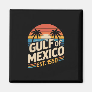Golf van Mexico Est. 1550 Strandliefhebbers Vintag Magneet