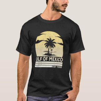 Golf van Mexico Est 1550 Vintage Mexicaanse trots T-shirt