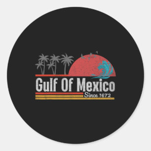 Golf van Mexico Est.1772 Graphic Ronde Sticker