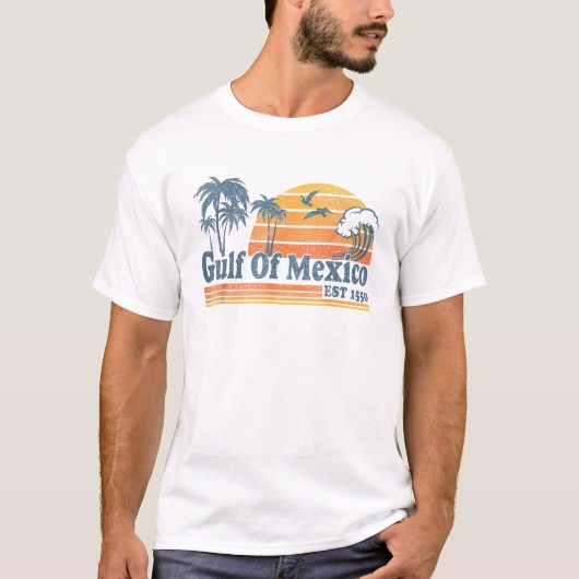 Golf van Mexico Forever T Shirt Retro Beach Vibe (Voorkant)