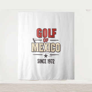 Golf van Mexico' Parodie met  Wandkleed