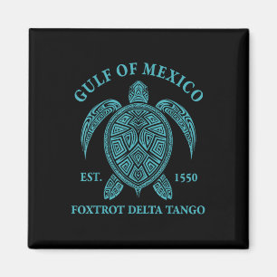 Golf van Mexico Schildpad Foxtrot Delta Tango EST  Magneet