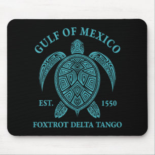 Golf van Mexico Schildpad Foxtrot Delta Tango EST  Muismat