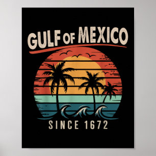 Golf van Mexico Shirt Golf van Mexico sinds Poster