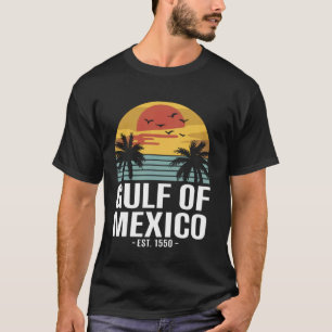 Golf van Mexico Shirt Vrouwen Est 1550 Retro Vinta