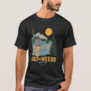 Golf van Mexico Sinds 1550 Vintage Berg Golf van M T-shirt