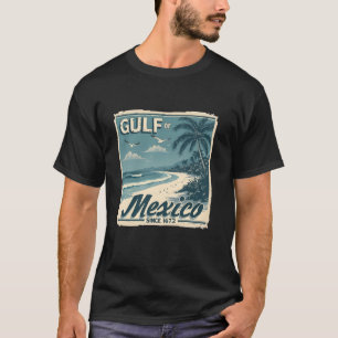 Golf van Mexico Sinds 1672 Retro Beach Mexi T-shirt