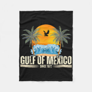 Golf van Mexico sinds 1672 strand Golf van Me Fleece Deken