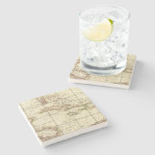 Golf van Mexico Stenen Onderzetter (Zijkant)