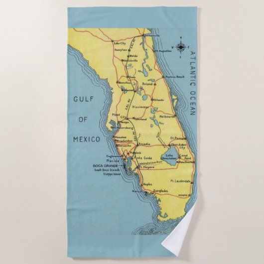  Golf van Mexico Strandlaken (Voorkant)