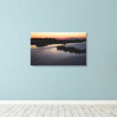 Golf van Mexico Sunset op Tri-Panel Canvas (Insitu (Houten vloer))