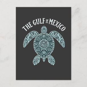 Golf van Mexico Turtle Zee Latino Feestdagenkaart