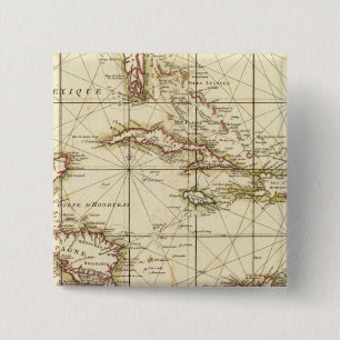 Golf van Mexico Vierkante Button 5,1 Cm