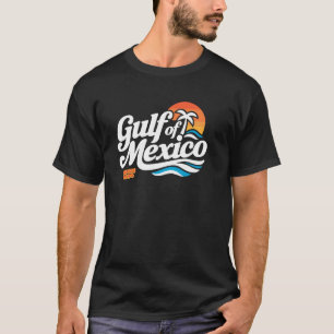 Golf van Mexico Vintage Strand Jaren 80 Zonsonderg T-shirt