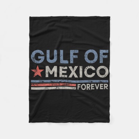  Golf van Mexico voor altijd Fleece Deken (Voorkant)