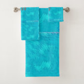 Golf van turquoise- bad handdoek (Insitu)