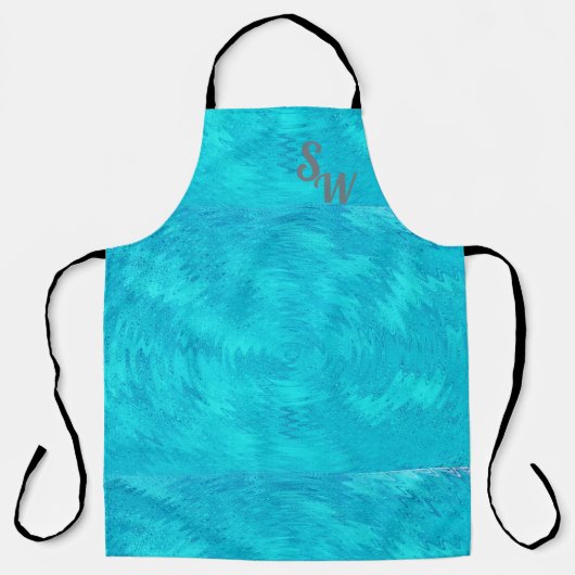 Golf van Turquoise- Schort (Voorkant)