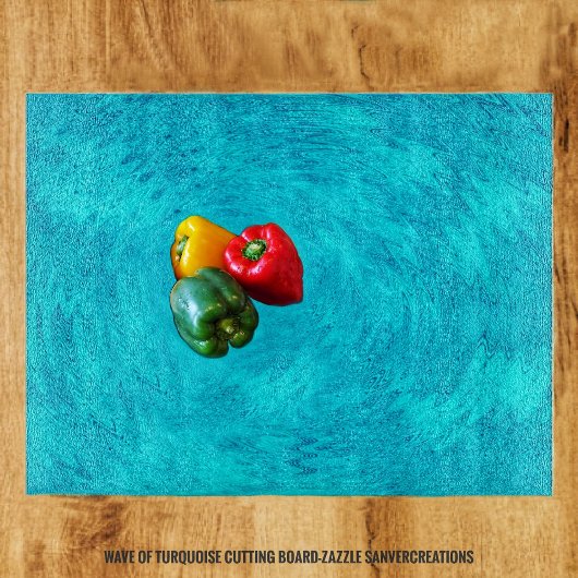 Golf van Turquoise Snijplank