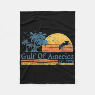 Golf van Verenigde Staten 2025 Retro Beach 2 Fleece Deken