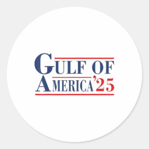 Golf van Verenigde Staten Grappige Golf van Mexico Ronde Sticker