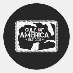 Golf van Verenigde Staten van Amerika EST 2025 USA Ronde Sticker