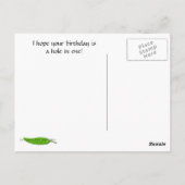 Golf Verjaardag Briefkaart (Achterkant)