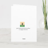 Golf Verjaardag Wenskaart Kaart (Achterkant)