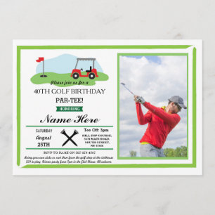 Golf Verjaardagsfeest Elke Leeftijd 40e 50e Foto U Kaart