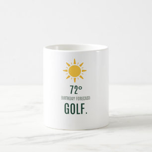 Golf Verjaardagsvoorspelling voor golfer Koffiemok