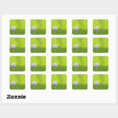 Golf Vierkante Sticker (Vel)