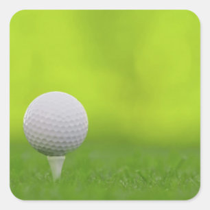 Golf Vierkante Sticker