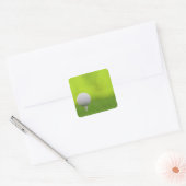 Golf Vierkante Sticker (Envelop)
