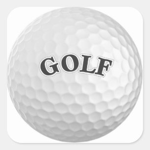 Golf Vierkante Sticker