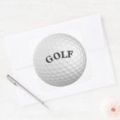 Golf Vierkante Sticker (Envelop)