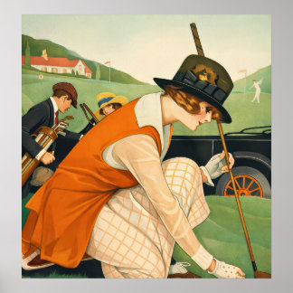 Golf Vintage - Impression d'art