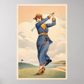 Golf Vintage - Impression d'art (Devant)