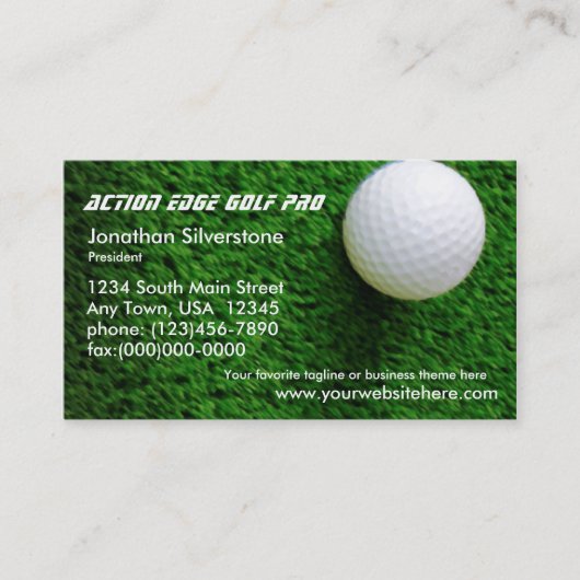 Golf Visitekaartjes (Voorkant)