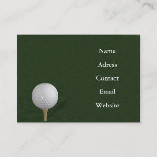 golf visitekaartjes