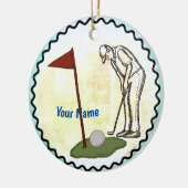 Golf Vlag golf Keramisch Ornament (Links)