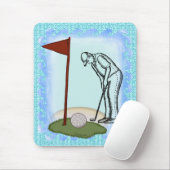 Golf Vlag Muismat (Met muis)