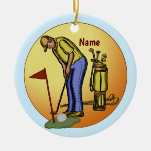 Golf Vlag Papa Golf Keramisch Ornament